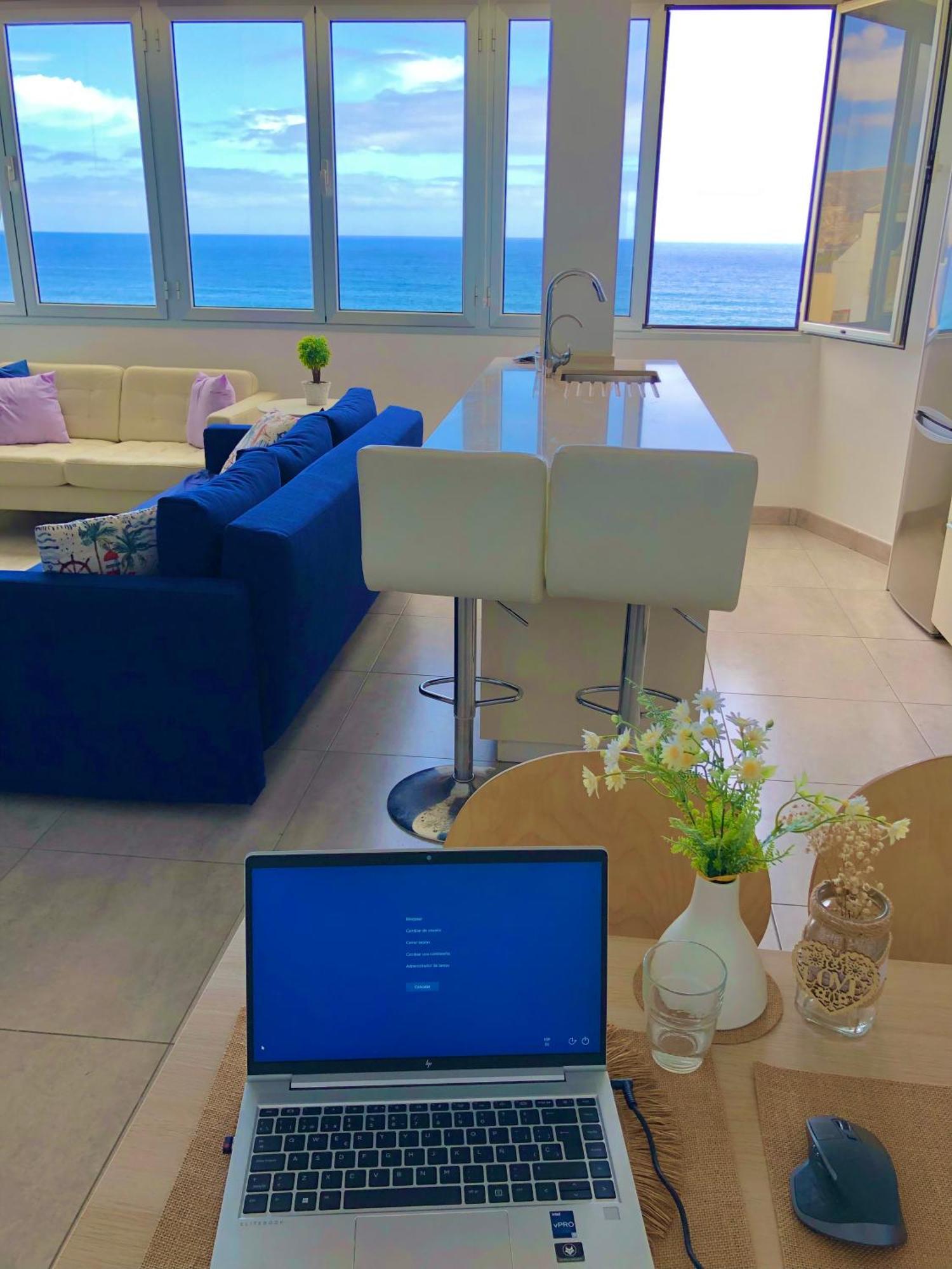 Vistas Mar Playa Las Canteras Primera Linea Wifi Las Palmas de Gran Canaria Exterior foto